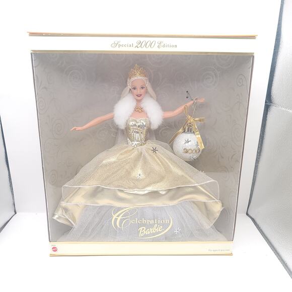 Special 2000 Edition Barbie Celebration with Hallmark Keepsake Ornament NIB - Picture 1 of 6